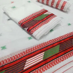 yizatz ky gracia creation Woven Mekhela Chador Pure Cotton Saree-picture-15