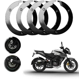 sunriders Bike Wheel Cover 17 Inch For Bajaj Pulsar RS 200 Black Setof 4 Pc Wheel Cover For NA NA-picture-34