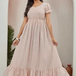 houseofcommon Printed Georgette Stitched Flared/A-line Gown-picture-19