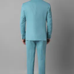 louis philippe Men Three Piece Suit Solid Suit image 2