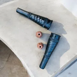 Resuable Modern Fusion Chillum/Eco Friendly Chillum With Gitti Terracotta Outside Fitting Hookah Mouth Tip-image-10