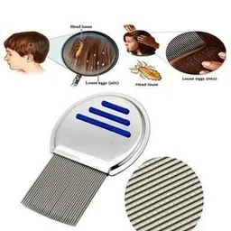 sarbeau Stainless Steel Comb for Head Lice Nit Removal Fine Metal Teeth image 1