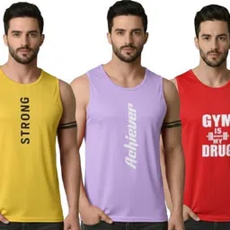 a&d brother Pack of 3 Vest for Mens, Printed Vest,Sando,Gym V est, Gym Sando Men Vest-picture-14