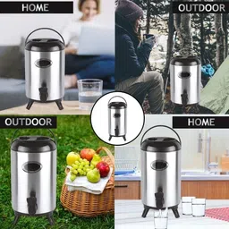 kavyacrash 4 L Stainless Steel Water Jug image 2