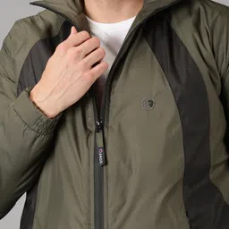 vrojass Men Colorblock Biker/Riding Jacket image 4