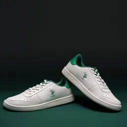 U.S. Polo Assn. Men Off White Perforations PU Sneakers-picture-32