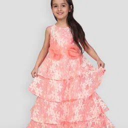 Lil Peacock Sleeveless Lace Tiered Fit & Flare Dress-picture-12