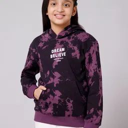 Alan Jones Girls Abstract Printed Hooded Sweatshirt-picture-26