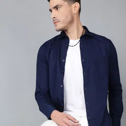 Crimsoune Club Classic Slim Fit Cotton Casual Shirt-image-23