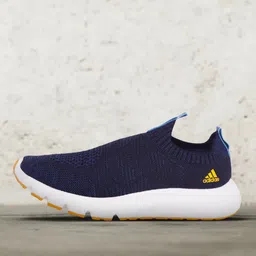 ADIDAS Men Navy Blue Woven Design Sleetwalk Walking Shoes-picture-3