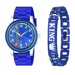 Gopal Shopcart Unisex Bracelet & Watch Gift Set B9050-BLUPATA-NEW-CD-K-Bracelet-image-55