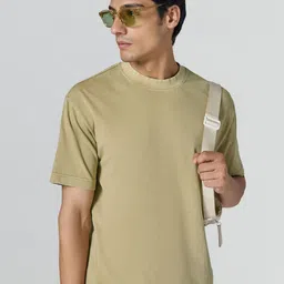 XYXX Men Solid Relaxed Fit Round Neck Pure Cotton T-shirt-picture-58