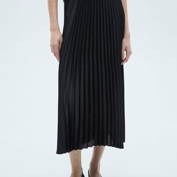 MANGO Accordion Pleats Solid Skirt-picture-9