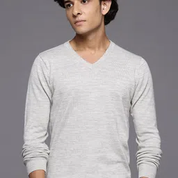 Louis Philippe Long Sleeves V-Neck Sweater-picture-13