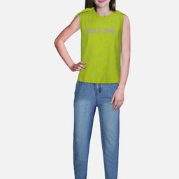 Gini and Jony Girls Floral Printed Cotton Tie-Ups Top-picture-39