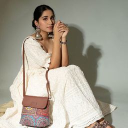 ZOUK Ethnic Motifs Printed Structured Sling Bag-picture-23