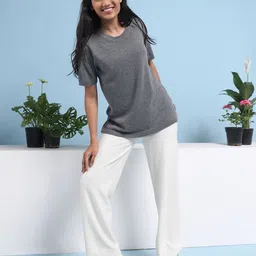 Blissclub At Ease Cotton Knit Half Sleeve Top-picture-11