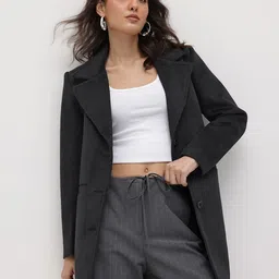 The Roadster Life Co. Notched Lapel Single-Breasted Fleece Overcoat-picture-39