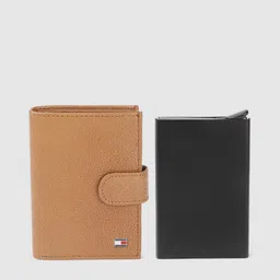 Tommy Hilfiger Men Tan Leather Card Holder-image-25