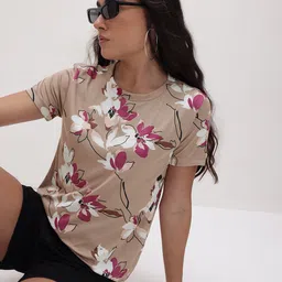 The Roadster Lifestyle Co. Floral Print Top-image-97