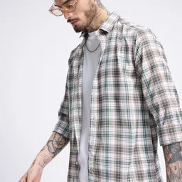glitchez City Classic Checked Casual Shirt-picture-10