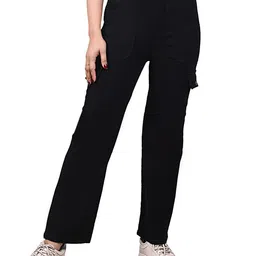 Hayler Women Mid-Rise Straight Fit Cargo Styles Jeans-picture-15