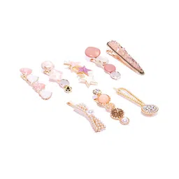 Jewels Galaxy Women Set of 8 Hair Accessories-image-28