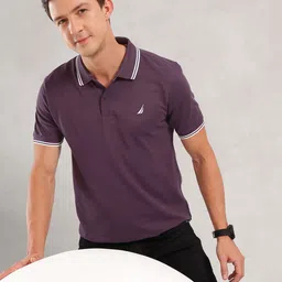 Nautica Polo Collar Pure Cotton T-shirt-picture-36