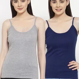 Friskers Women Pack Of 2 Solid Camisoles H-04-05-S-picture-35