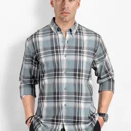 The Roadster Life Co. Tartan Checked Pure Cotton Casual Shirt-picture-20
