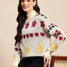 Mast & Harbour High Neck Drop-Shoulder Sleeve Pullover-picture-16