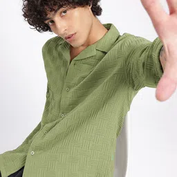 glitchez Textured Relaxed Shirt-picture-27