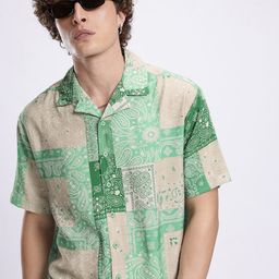 glitchez Paisley Printed Relaxed Fit Shirt-picture-2