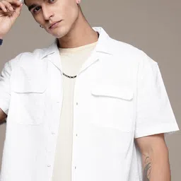 The Roadster Life Co. Pure Cotton Textured Relaxed Fit Casual Shirt-picture-25