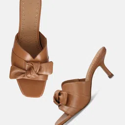 BAGATT Leather Stiletto Bows Sandals-picture-30