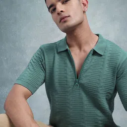 The Roadster Lifestyle Co. Men Polo Collar Pure Cotton T-shirt-picture-18