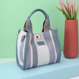 Mochi Women Striped Shopper Handheld Bag-picture-40