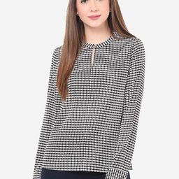Porsorte Women Black & White Printed Top-picture-36