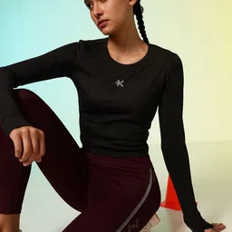 HRX by Hrithik Roshan New Era Story Rapid-Dry Cut Out Running Crop T-shirt-picture-35