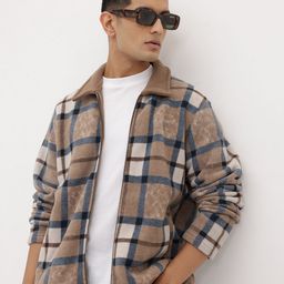 Roadster Men Checked Tailored Jacket-picture-18