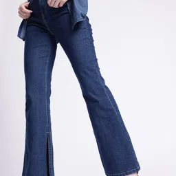 glitchez Women Cool Vibe Skinny Flared Fit Jeans With Slits-image-54