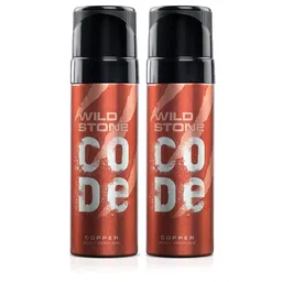 wild stone code Wild stone Men Set of 2 Code Copper Body Perfumes-picture-29