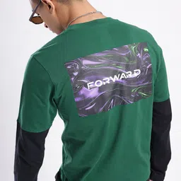 glitchez Graphic Printed Doctor Sleeves T-shirt-image-89