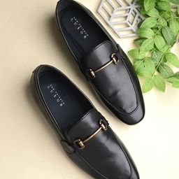 San Frissco Men Buckled Leather Formal Loafers-picture-18