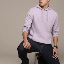The Roadster Lifestyle Co. Textured Hooded Relaxed T-shirt-image-34