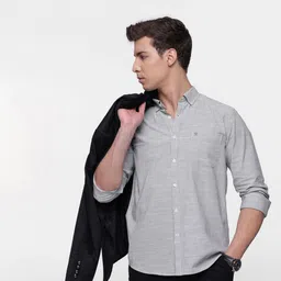 French Connection Premium Striped Pure Cotton Slim Fit Casual Shirt-image-74