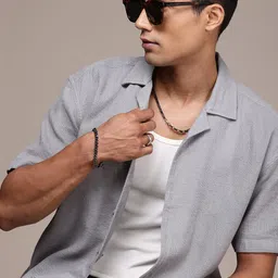 The Roadster Life Co. Pure Cotton Relaxed Fit Knitted Casual Shirt-picture-17