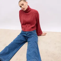 Styli Women Flared High-Rise Stretchable Jeans-image-28