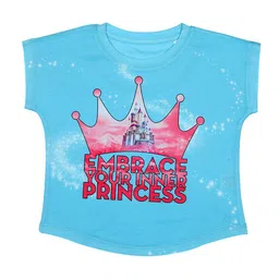 Disney by Wear Your Mind Girls Blue & Pink PrincessPrint Top-picture-13