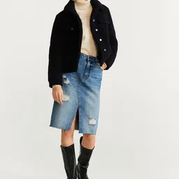 MANGO Women Black Solid Tailored Jacket-picture-12